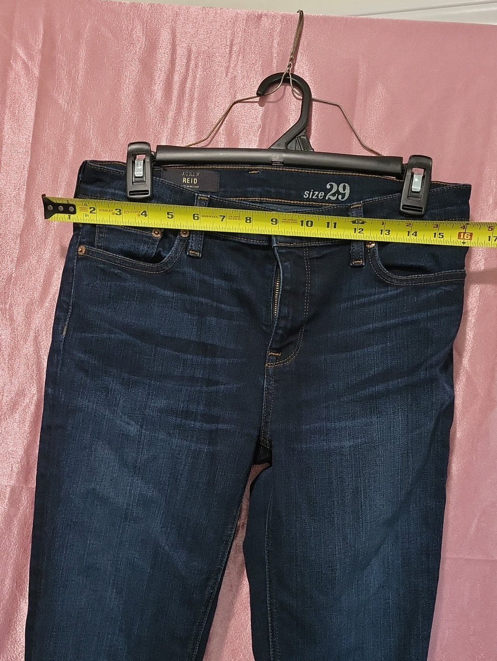 Womens J.Crew Reid Dark Wash Skinny/ Slim Fit Jeans 29 - Picture 8 of 9